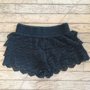 Black Lace Shorts
